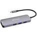Verbatim CMH-08 8 Port USB-C® (USB 3.2 Gen 1) Multiport Hub mit eingebautem SD-Kartenleser, mit Sch