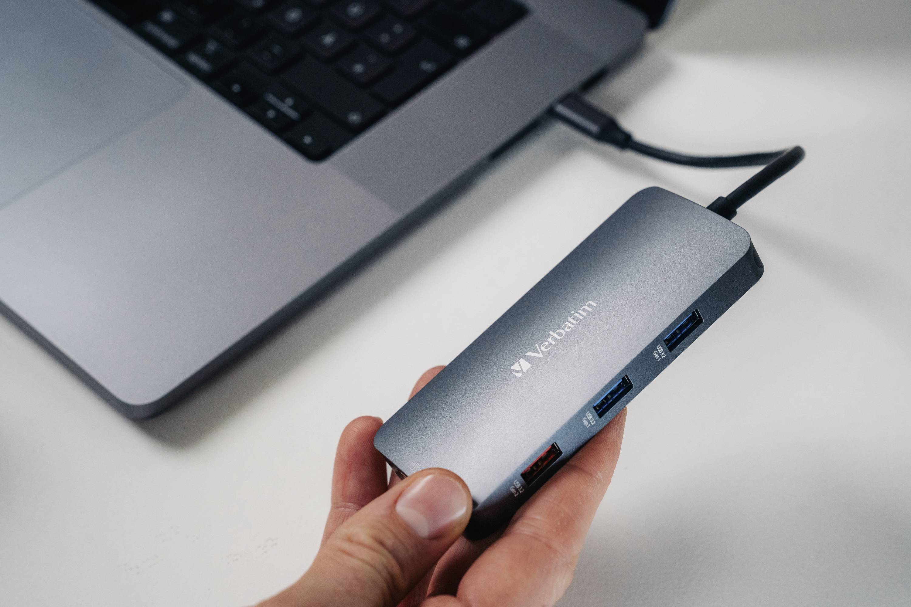 Verbatim 32152 USB-Hub 9 Port HDMI®, microSD, RJ45, SD, USB-A (USB 3.2 Gen 1), USB-A (USB 3.2 Gen 1), USB-A (USB 3.2 Gen 2)