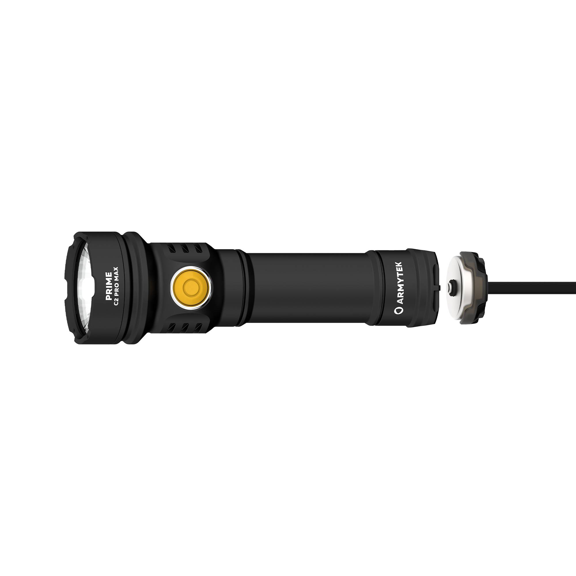 ArmyTek Prime C2 Pro Max White LED Taschenlampe mit Handschlaufe, mit Holster akkubetrieben 4000lm 203g