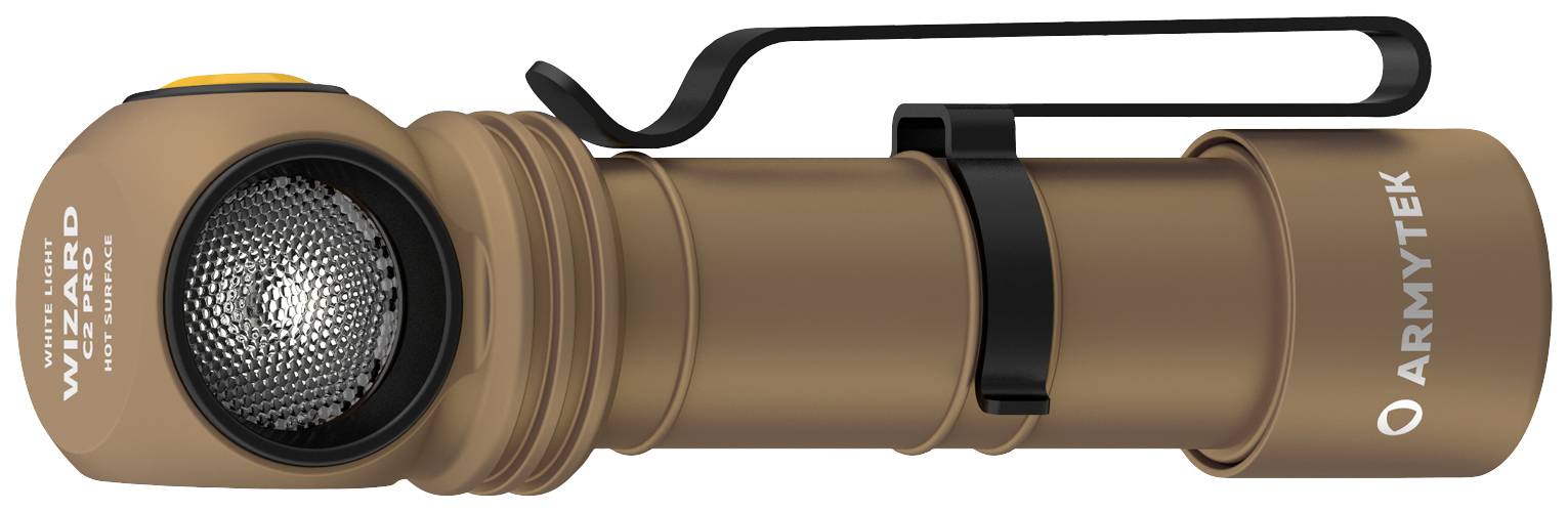 ArmyTek Wizard C2 Pro Sand White LED Taschenlampe mit Gürtelclip akkubetrieben 2500 lm 115 g