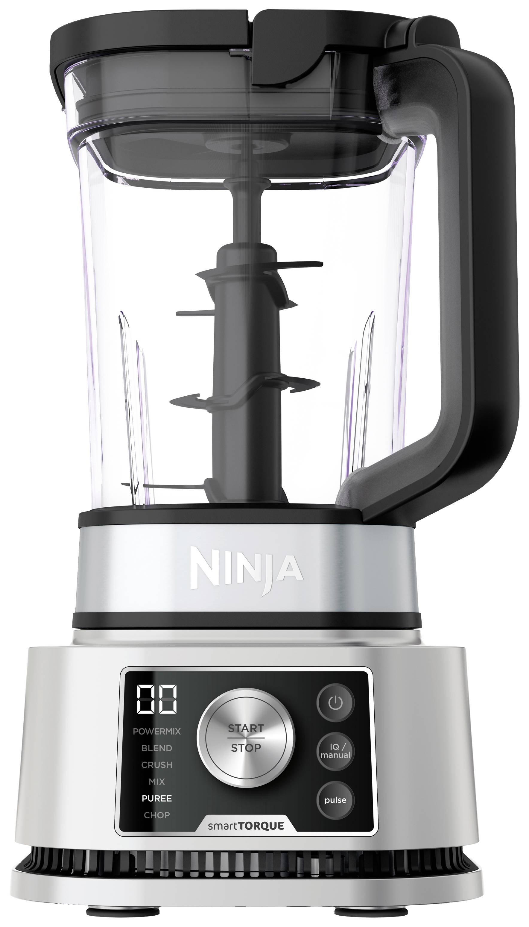 Ninja 3-in-1 Power Nutri Standmixer 1200W Schwarz, Silber