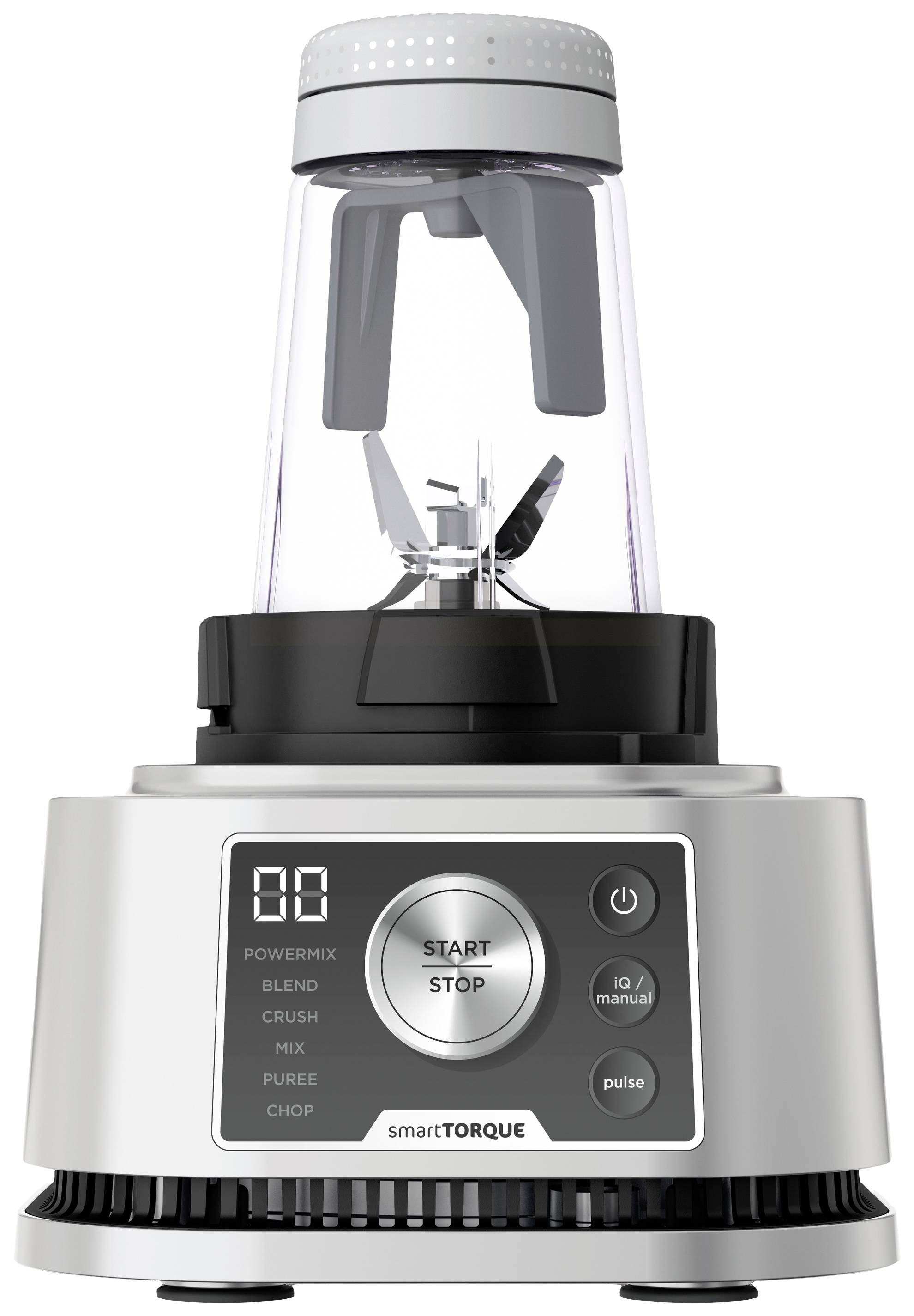 Ninja 3-in-1 Power Nutri Standmixer 1200W Schwarz, Silber