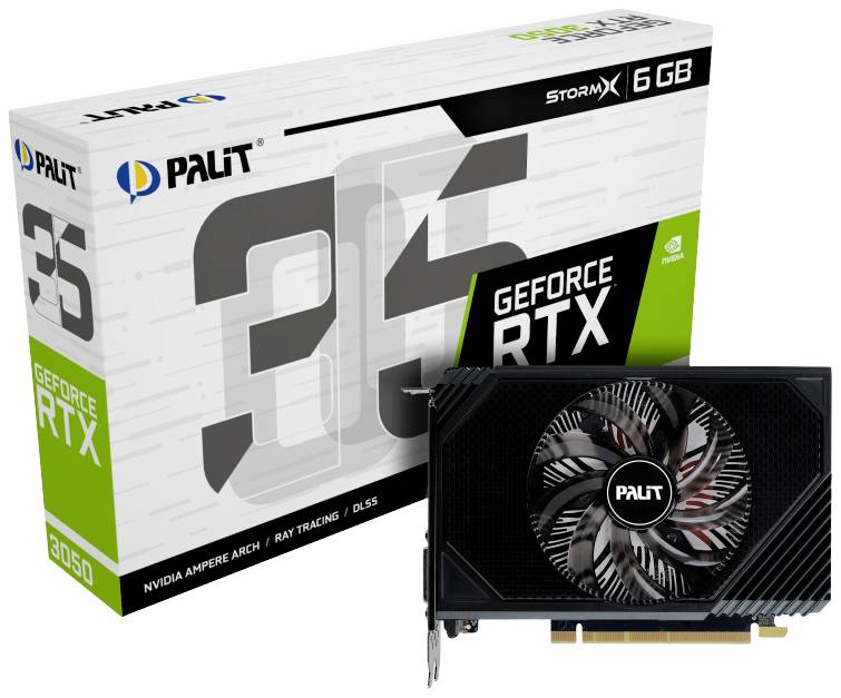 Xpert Vision Grafikkarte Nvidia GeForce RTX 3050 StormX 6GB GDDR6-RAM PCIe x16 DisplayPort, HDMI®, DVI