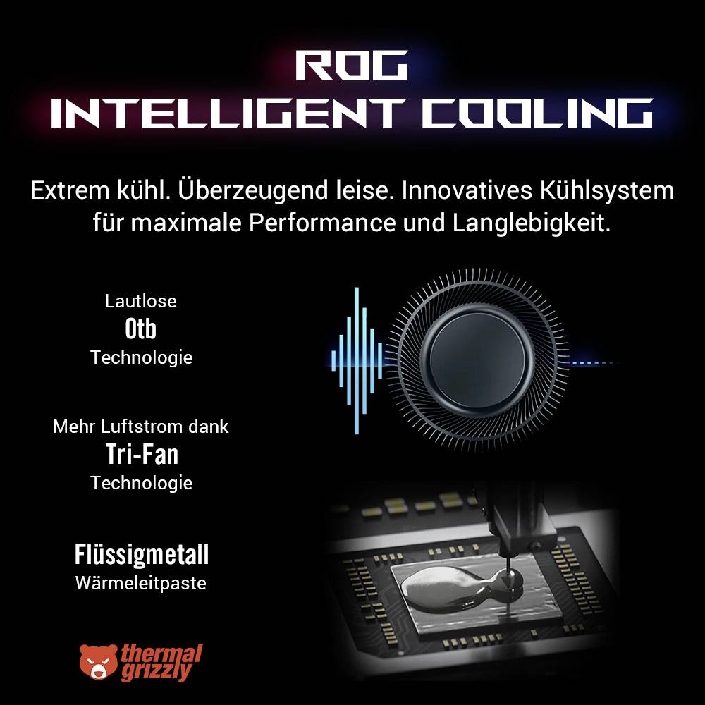Asus Gaming Notebook ROG Zephyrus G16 (TBD) GU605MV-QP101W 40.6 cm (16 Zoll) WQXGA Intel® Core™ Ultra 7 7-155H 16 GB RAM 1 TB SSD Deutsch, QWERTZ