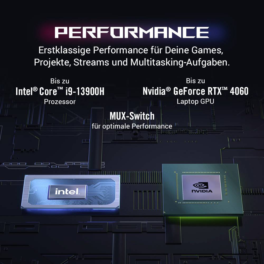 Asus Gaming Notebook ROG Flow Z13 GZ301VV-MU001W 34 cm (13.4 Zoll) WQXGA Intel® Core™ i9 i9-13900H 16 GB RAM 1 TB SSD Deutsch, QWERTZ Schwa
