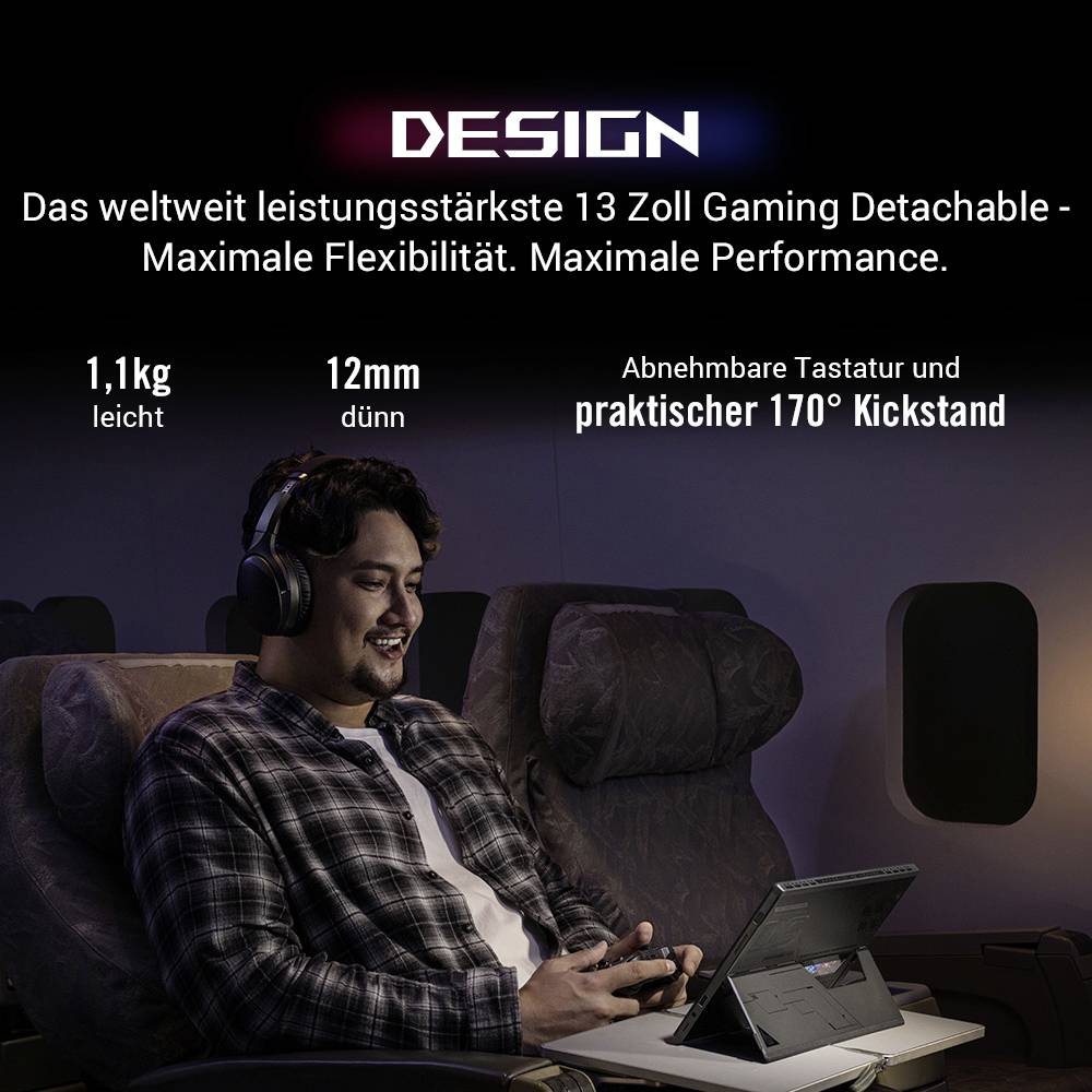 Asus Gaming Notebook ROG Flow Z13 GZ301VV-MU001W 34 cm (13.4 Zoll) WQXGA Intel® Core™ i9 i9-13900H 16 GB RAM 1 TB SSD Deutsch, QWERTZ Schwa