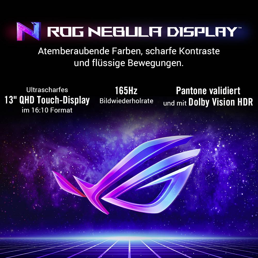 Asus Gaming Notebook ROG Flow Z13 GZ301VV-MU001W 34 cm (13.4 Zoll) WQXGA Intel® Core™ i9 i9-13900H 16 GB RAM 1 TB SSD Deutsch, QWERTZ Schwa