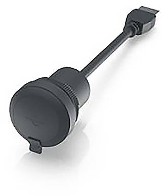 RAFI RAMO 22 F, USB, Bund rund, Frontring schwarz, USB 3.0 Typ A mit Kabel 55cm Adapter RAMO 22 F 1.10.099.002/0011 Inhalt