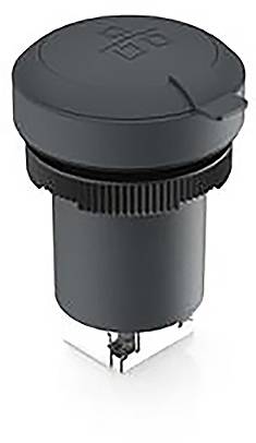 RAFI RAMO 22 F RAMO 22 F, RJ45, Bund rund, Frontring schwarz, RJ 45 CAT 5 1.10.099.201/0011 Buchse, Einbau Schwarz