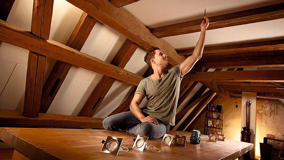 Bosch Home and Garden UniversalLevel 3 Kreuzlinienlaser Reichweite (max.): 10m