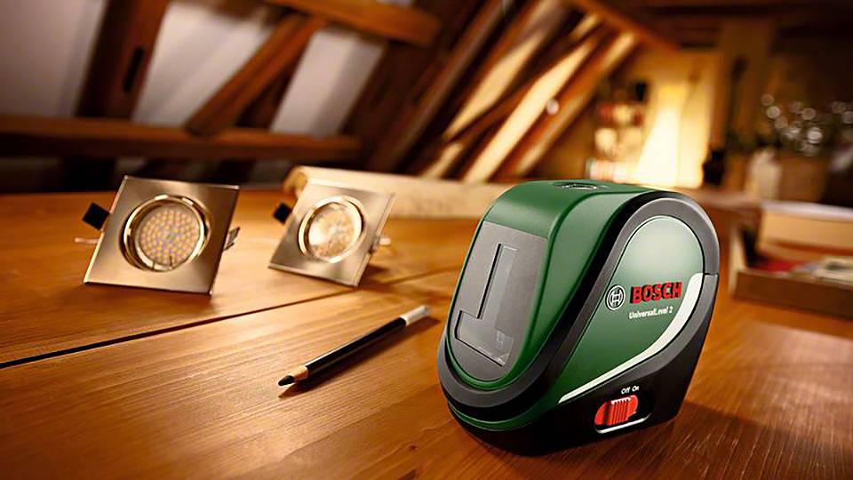 Bosch Home and Garden UniversalLevel 2 Kreuzlinienlaser Reichweite (max.): 10m