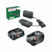 Bosch Home and Garden Starter-Set 18V (2.0Ah + 3.0Ah + AL 18V-20) 1600A02V33 Werkzeug-Akku und Lade