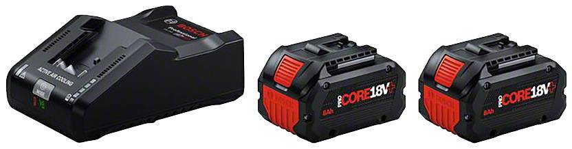 Bosch Professional 1600A02X03 2 x ProCORE18V+ 8.0Ah + GAL 18V-160 Werkzeug-Akku und Ladegerät