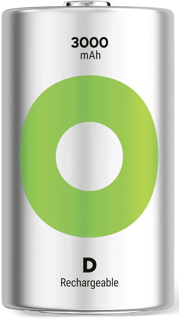 GP ReCyko Mono (D)-Akku NiMH 3000 mAh 1.2V 2St.