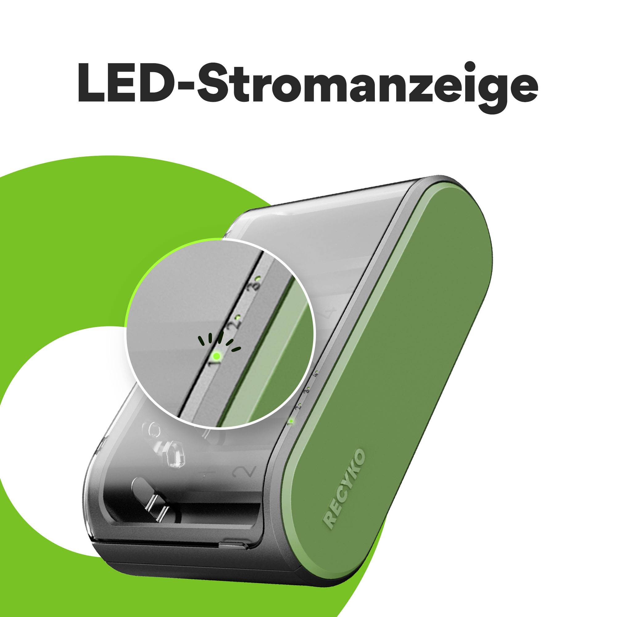 GP B631 Universell Rundzellen-Ladegerät NiMH 9 V Block, Micro (AAA), Mignon (AA), Baby (C), Mono