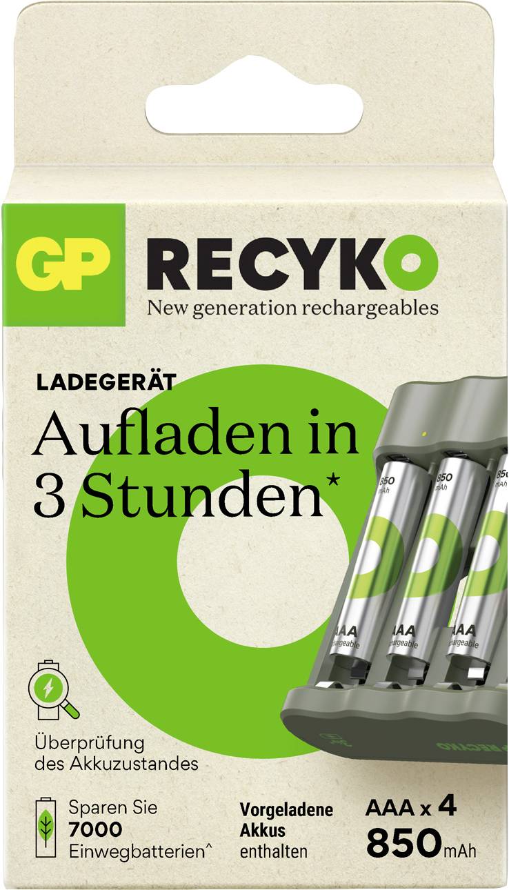 GP B441 Rundzellen-Ladegerät NiMH Micro (AAA), Mignon (AA)