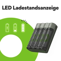 GP M452 Rundzellen-Ladegerät NiMH Micro (AAA), Mignon (AA) GP M452 Rundzellen-Ladegerät NiMH Micro (AAA), Mignon (AA)