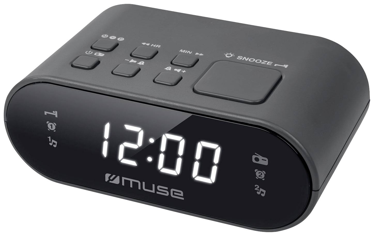 Muse M-10 CR Radiowecker UKW, FM Weckfunktion Schwarz