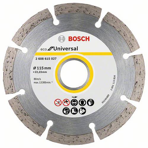 Bosch Accessories 2608615027 2608615027 Diamanttrennscheibe 115 mm Beton, Ziegel, Kalkstein