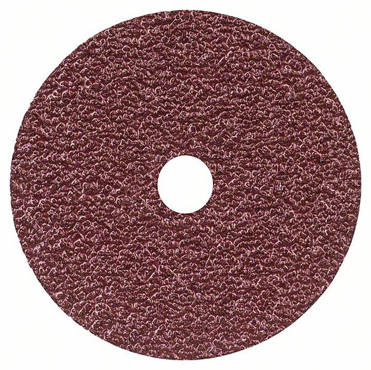 Ein runder, brauner Schleifscheibe mit rauer Oberfläche.
