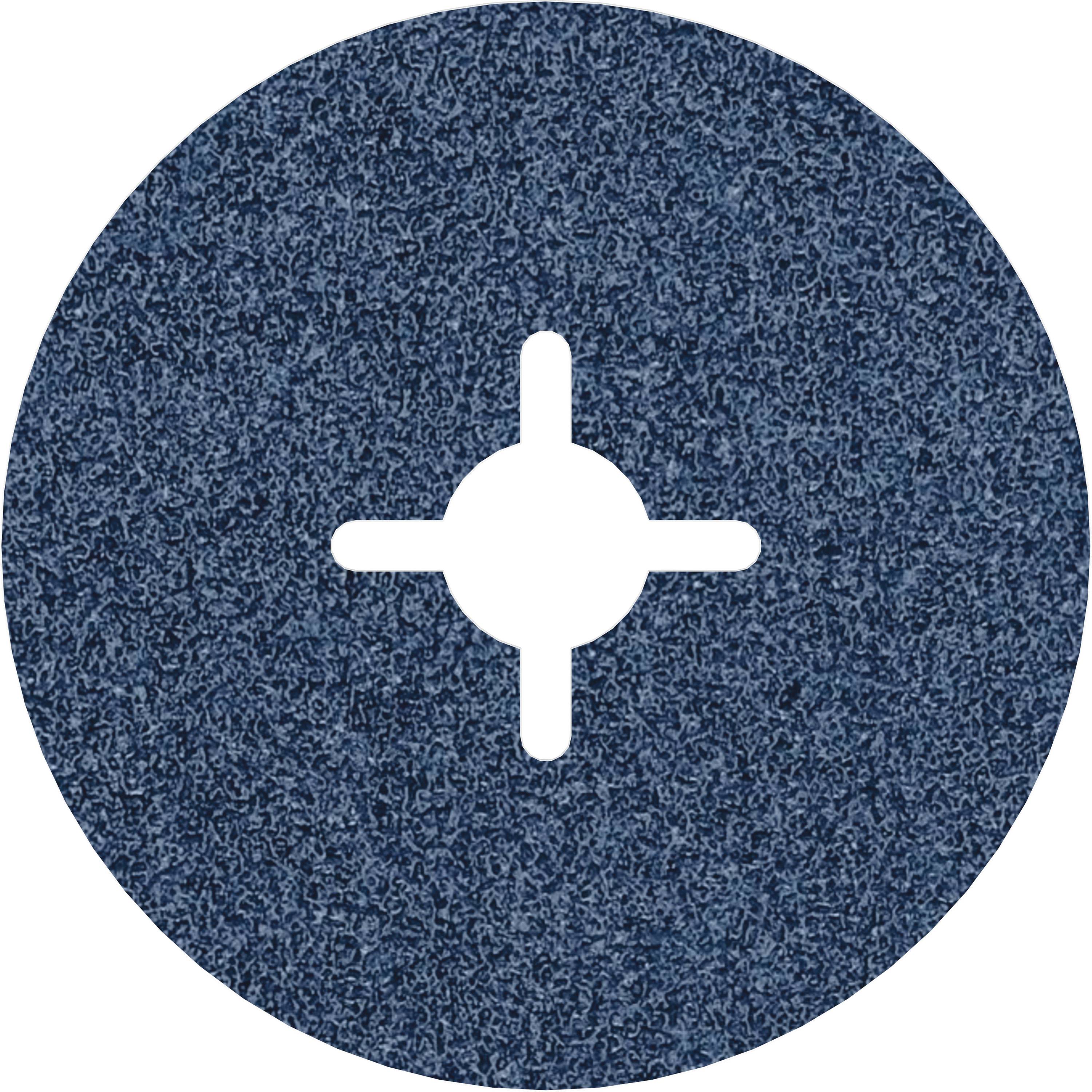 Blauer Schruppscheibe mit Kreuzforte