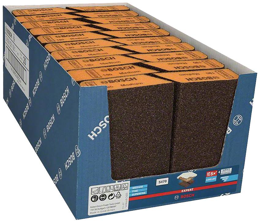 Bosch Accessories 2608621921 EXPERT Schleifschwamm Combi Block, mittel 1St.