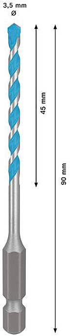 Bosch Accessories 2608902346 Mehrzweckbohrer 3.5mm