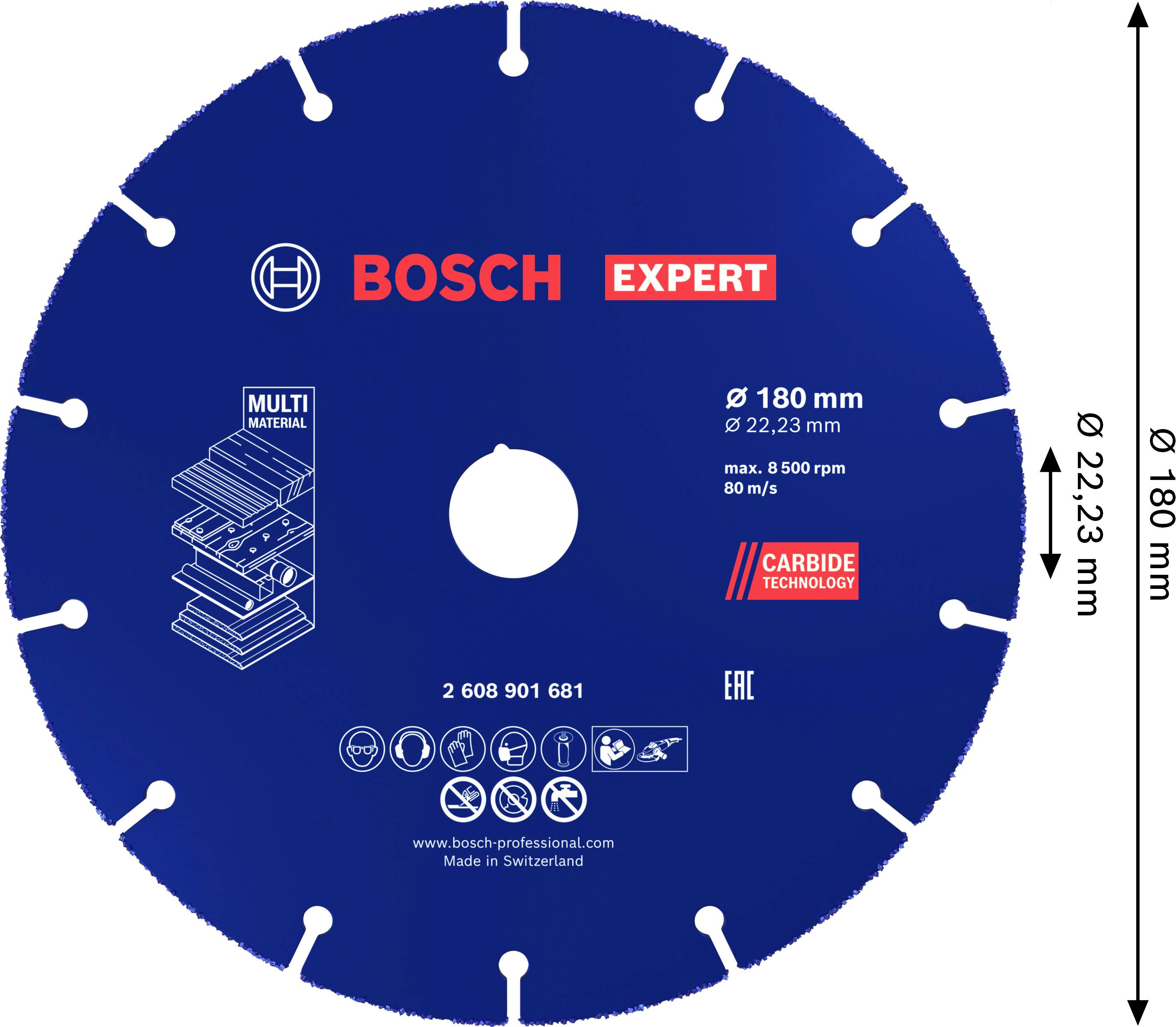 Bosch Accessories 2608901681 2608901681 Trennscheibe 180mm 1St.