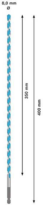 Bosch Accessories 2608902362 Mehrzweckbohrer 8mm 1St.