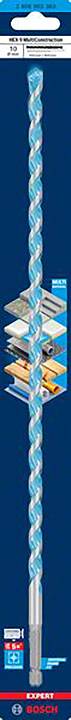 'Bosch' Bohrer, geeignet für verschiedene Materialien wie Beton, Mauerwerk und Stein. Verpackung zeigt Anwendungsmöglichkeiten.