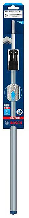 'Bosch Professional' Bohrer im Verpackungsdesign. Hergestellt für Beton und Stein. Etikett mit Produktinformationen und Logos.