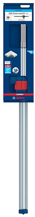 Bohrer-Verpackung von Bosch mit Produktabbildung und Markenlogo. Enthält Informationen zur Größe und Typ des Bohrers.
