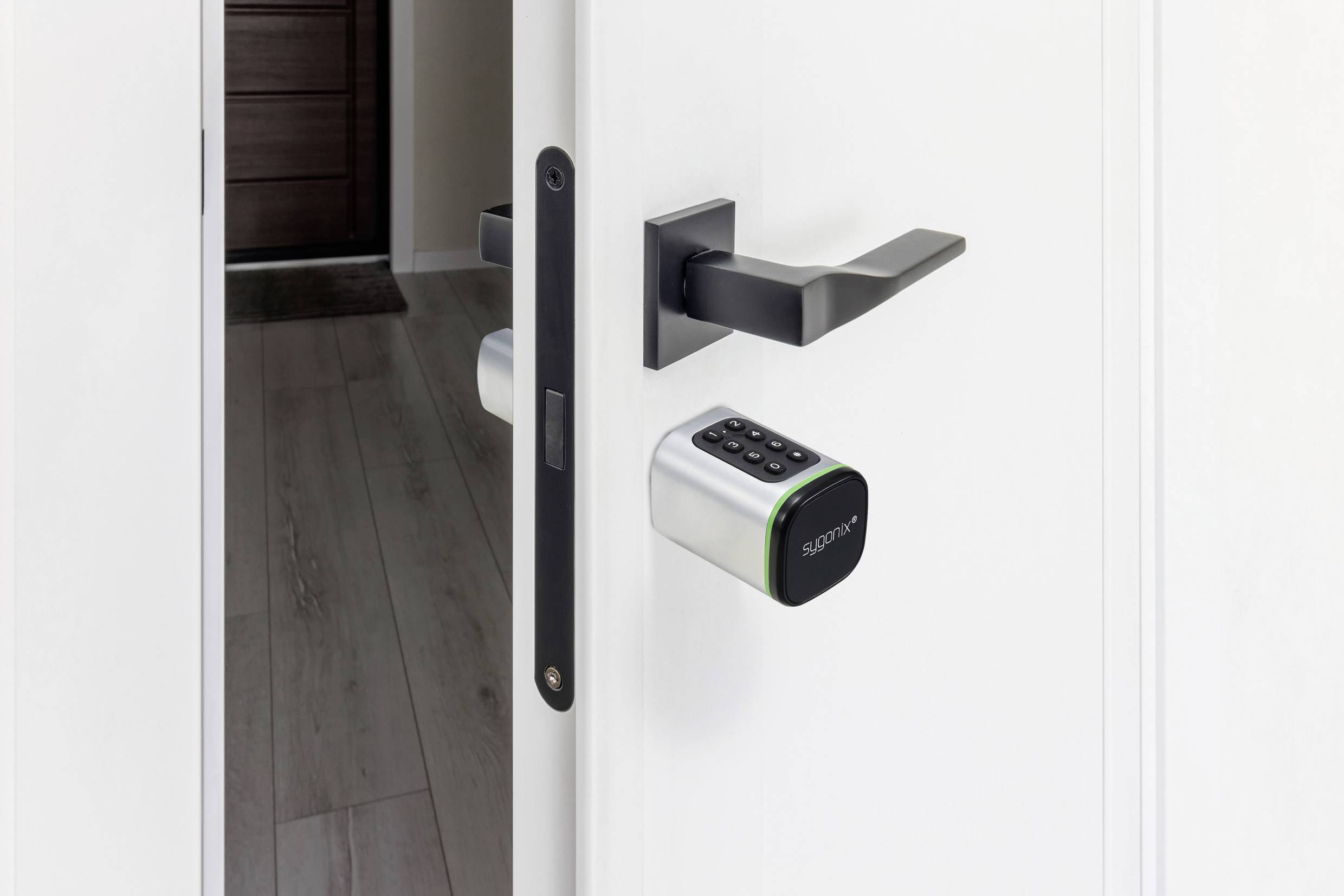 Sygonix SY-6121660 Sicherheitszylinder 3 V/DC Bluetooth-fähig, mit beleuchteter Tastatur