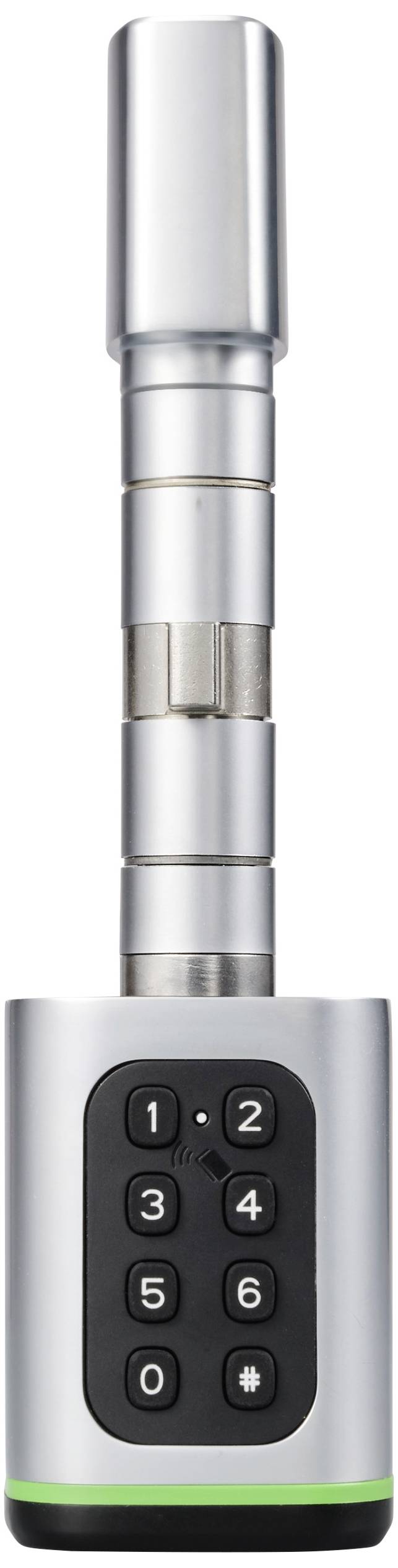 Sygonix SY-6121660 Sicherheitszylinder 3 V/DC Bluetooth-fähig, mit beleuchteter Tastatur