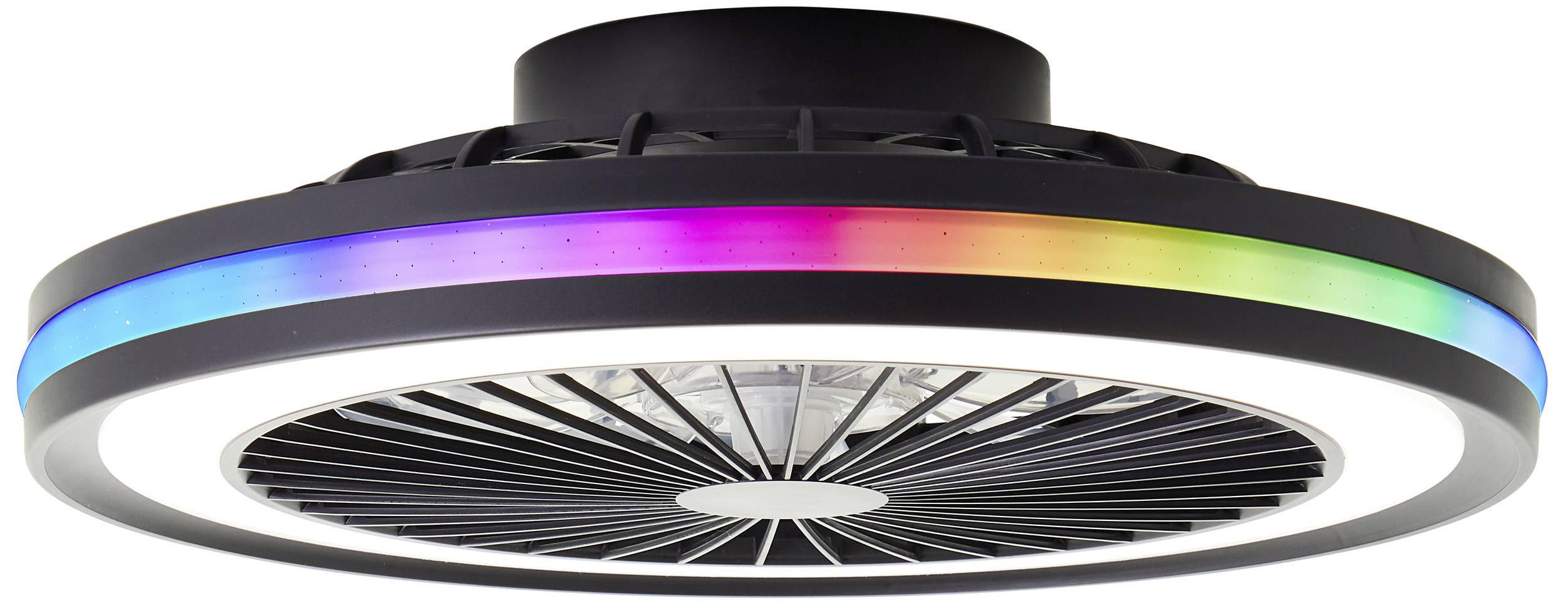 Brilliant G99280/06 Palmero LED-Deckenleuchte mit Ventilator LED-Modul 40 W Schwarz