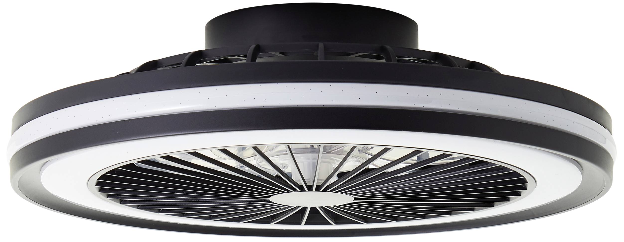 Brilliant G99280/06 Palmero LED-Deckenleuchte mit Ventilator LED-Modul 40W Schwarz