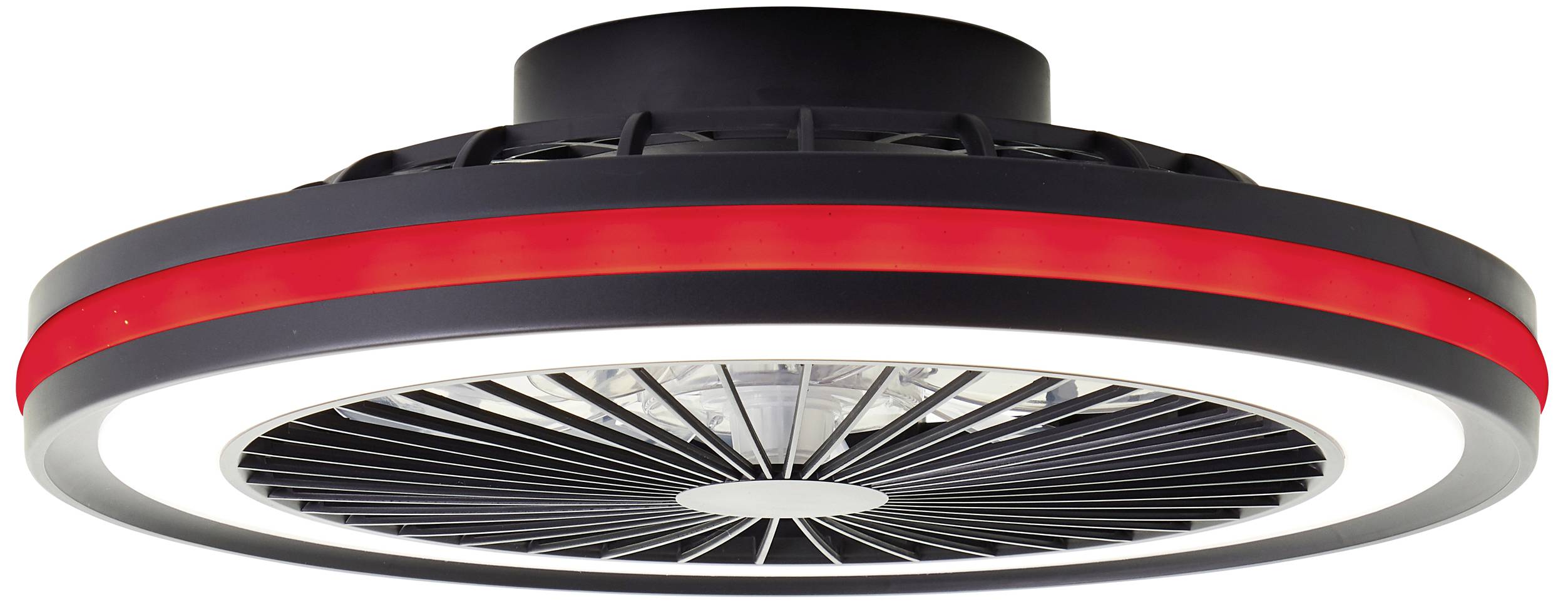 Brilliant G99280/06 Palmero LED-Deckenleuchte mit Ventilator LED-Modul 40W Schwarz