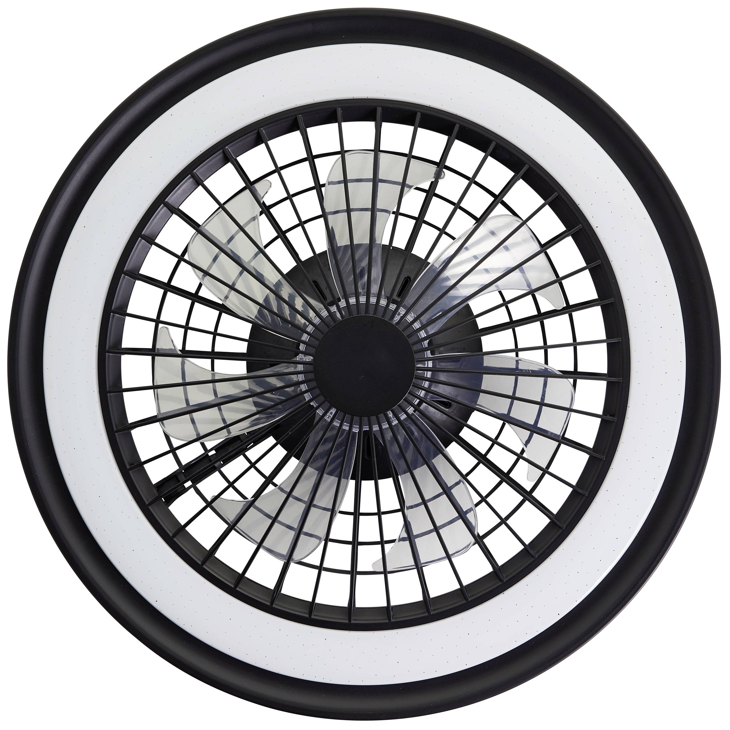 Brilliant G99280/06 Palmero LED-Deckenleuchte mit Ventilator LED-Modul 40 W Schwarz