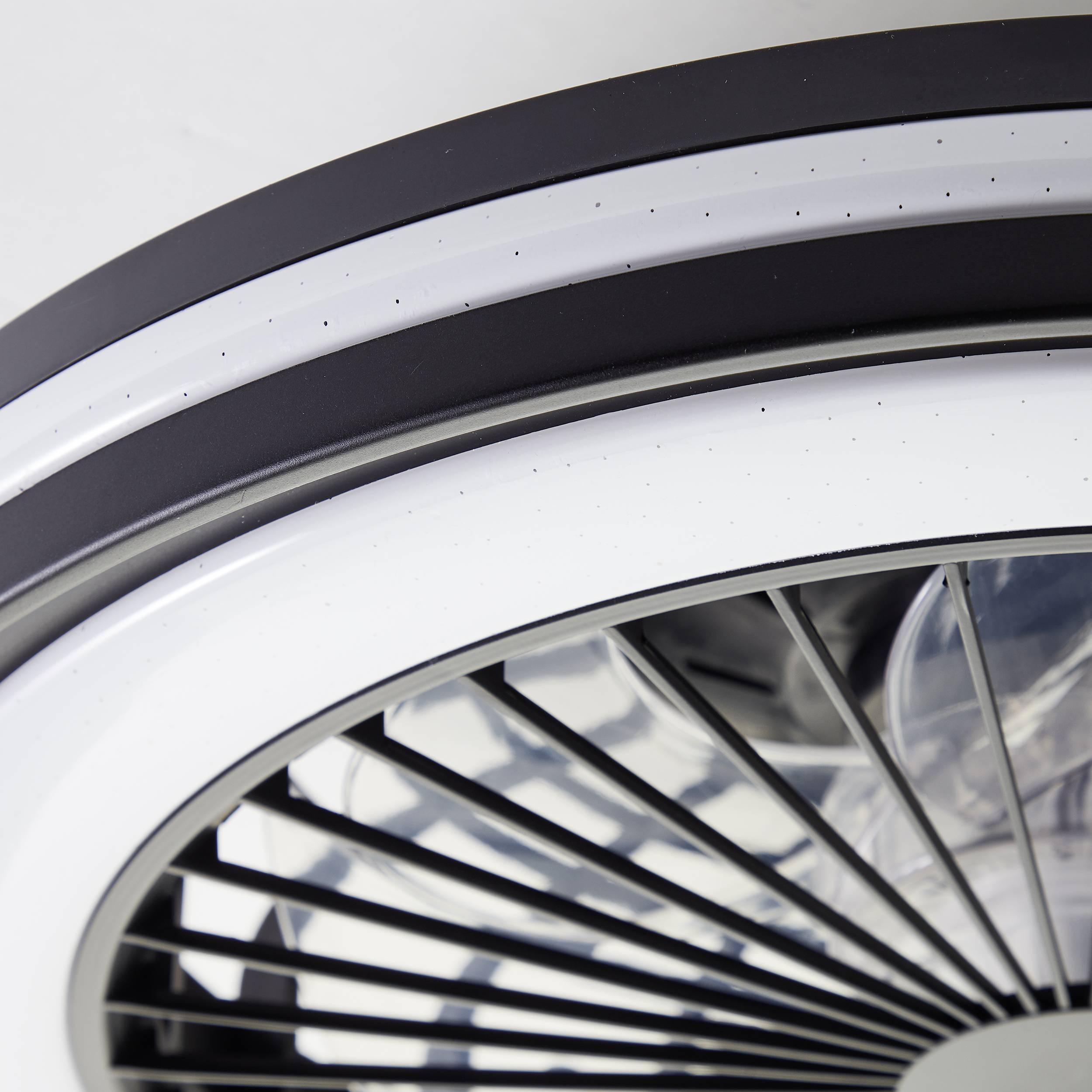 Brilliant G99280/06 Palmero LED-Deckenleuchte mit Ventilator LED-Modul 40W Schwarz