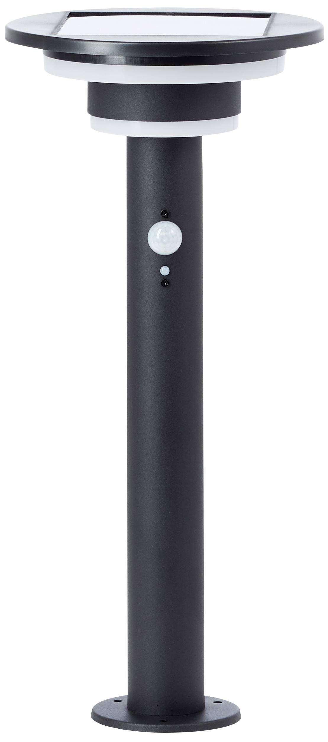 Brilliant G40406/06 Garvina Solar-Außenstandleuchte mit Bewegungsmelder LED-Modul LED fest eingebaut 3W Schwarz