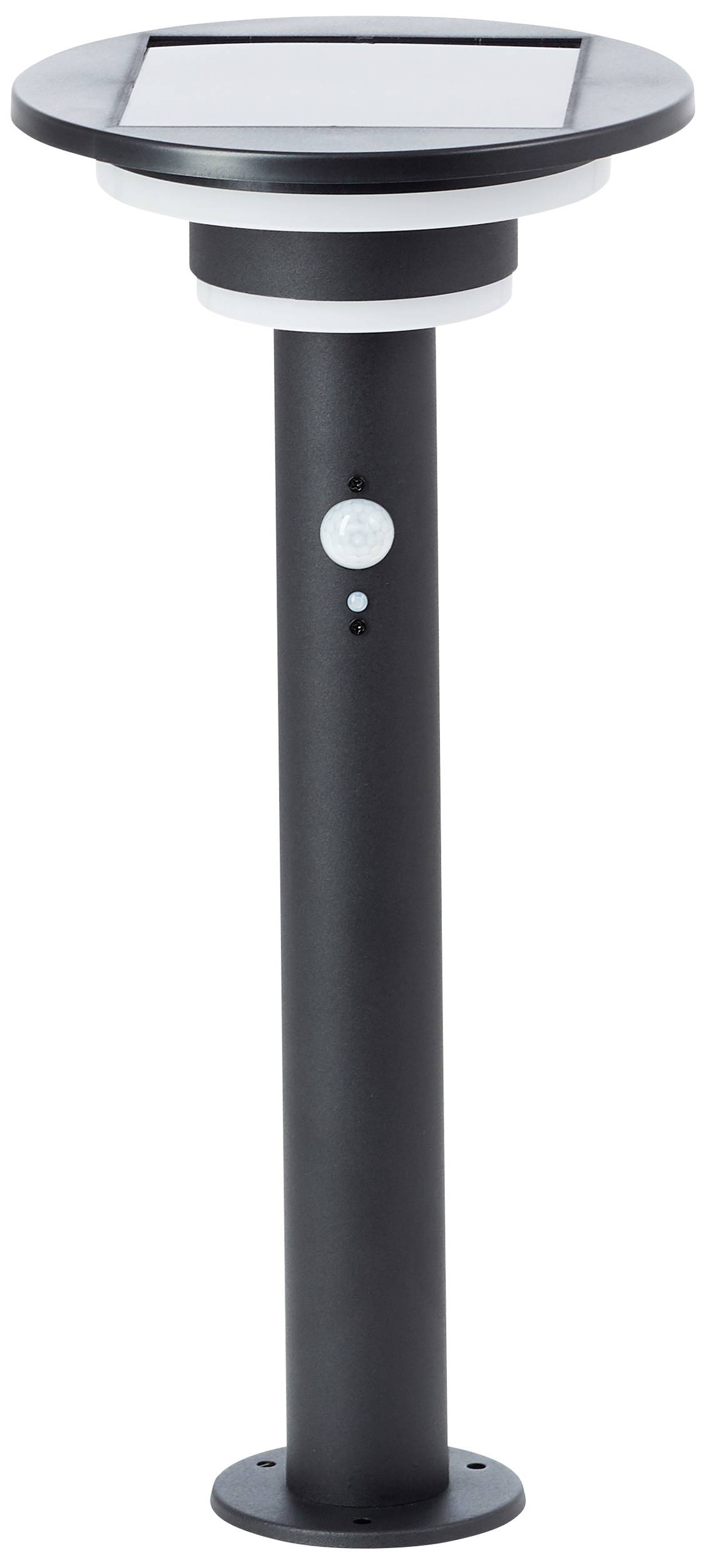 Brilliant G40406/06 Garvina Solar-Außenstandleuchte mit Bewegungsmelder LED-Modul LED fest eingebaut 3W Schwarz