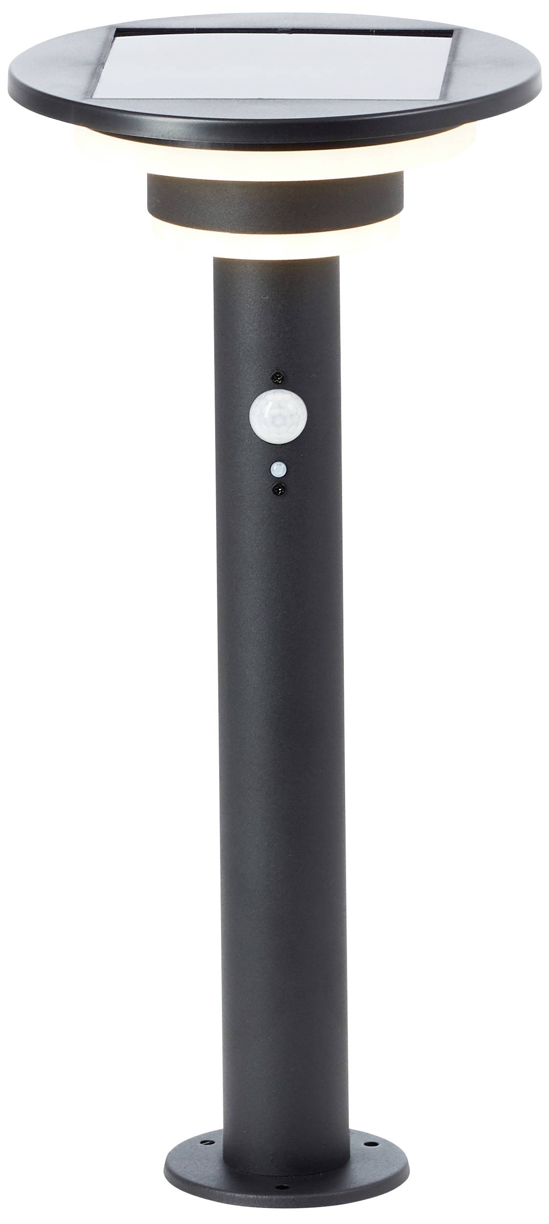 Brilliant G40406/06 Garvina Solar-Außenstandleuchte mit Bewegungsmelder LED-Modul LED fest eingebaut 3W Schwarz