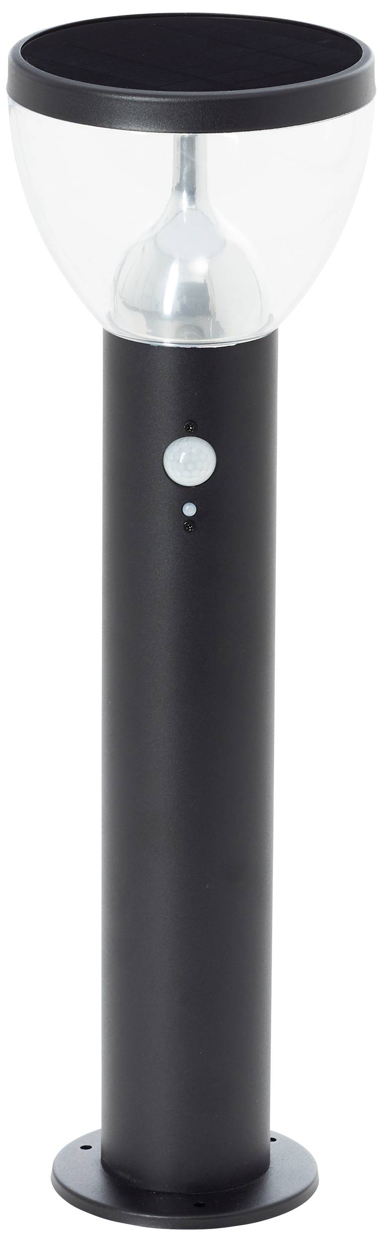 Brilliant G40411/06 Tulip Solar-Außenstandleuchte mit Bewegungsmelder LED-Modul LED fest eingebaut 3W Schwarz