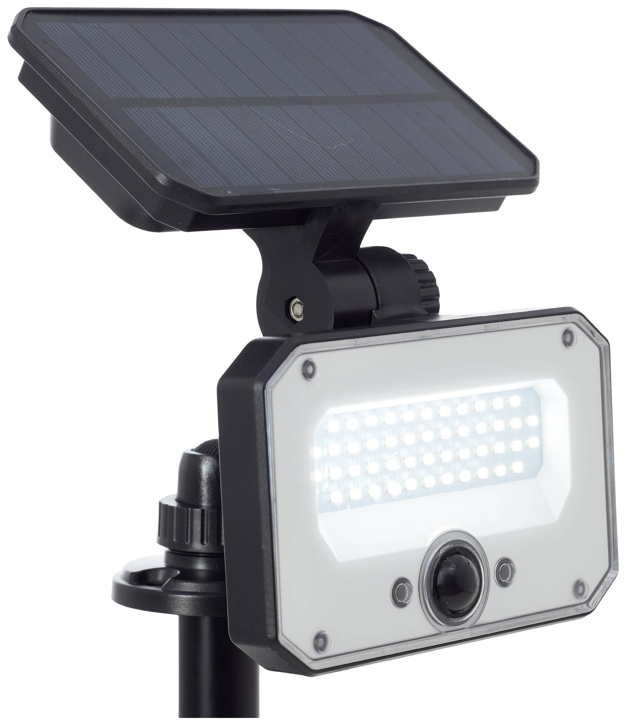 Brilliant G40426/06 Joplin Solar-Gartenleuchte mit Bewegungsmelder LED-Modul 7W