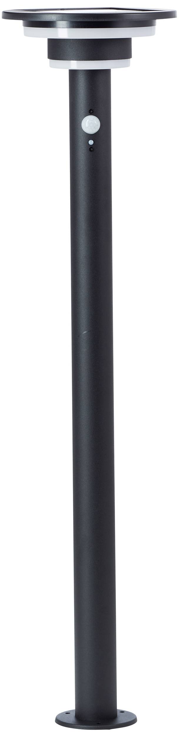 Brilliant G40407/06 Garvina Solar-Außenstandleuchte mit Bewegungsmelder LED-Modul LED fest eingebaut 3W Schwarz