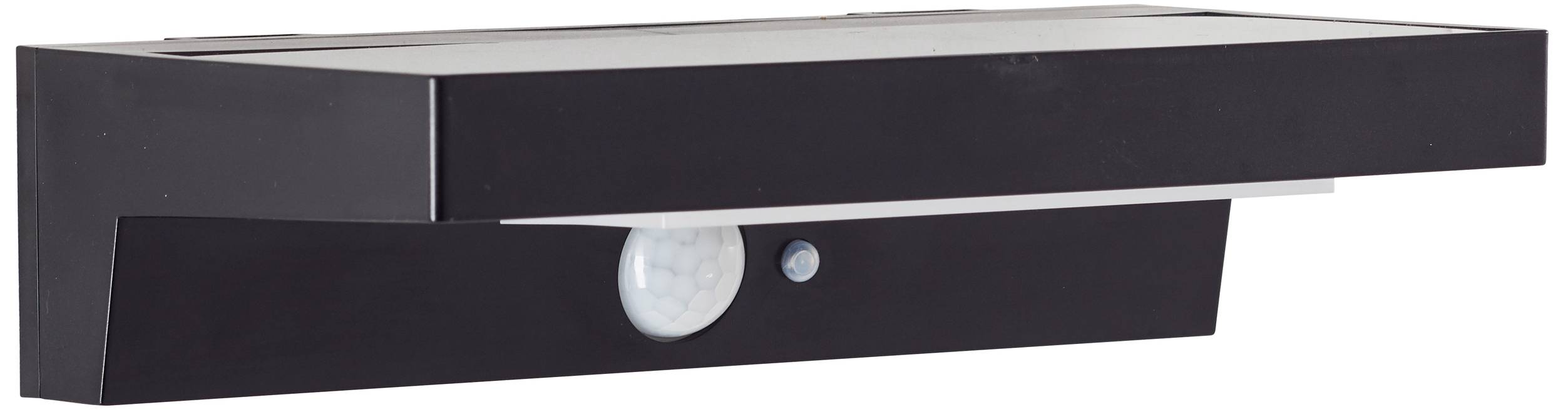 Brilliant Barker G40415/06 Solar-Außenwandleuchte mit Bewegungsmelder LED 3W Schwarz