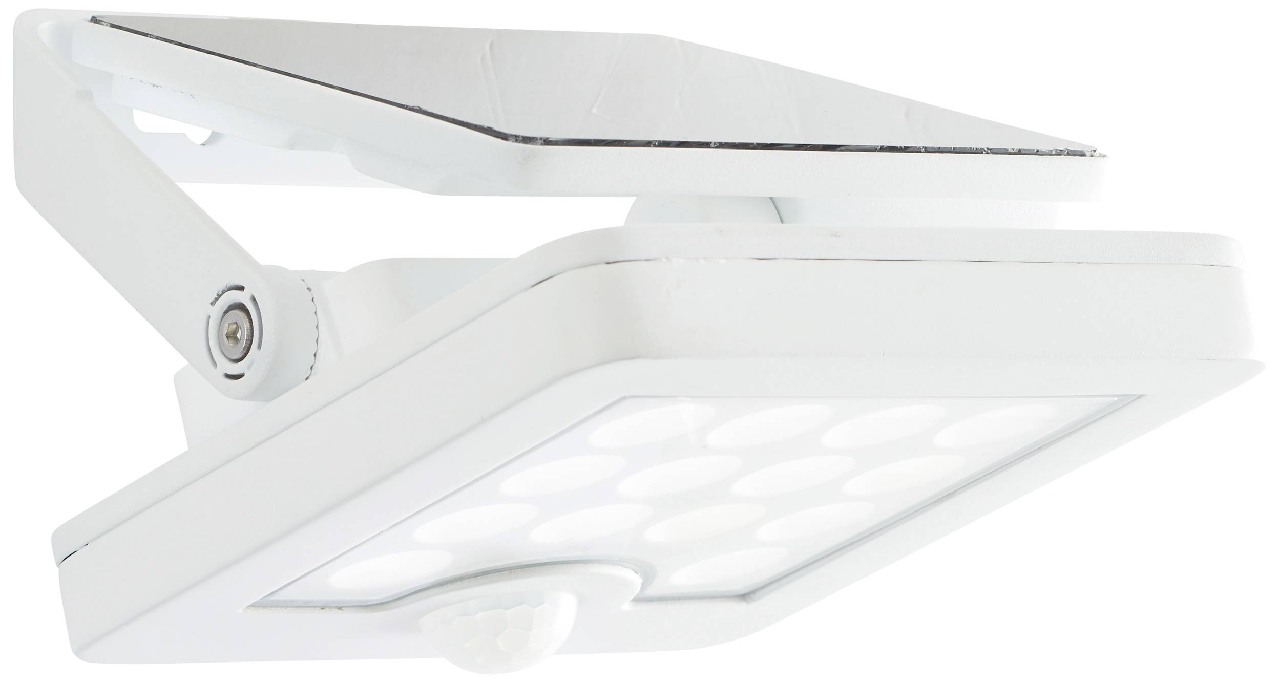 Brilliant Luton G40420/05 Solar-Außenwandleuchte mit Bewegungsmelder LED 4W Weiß