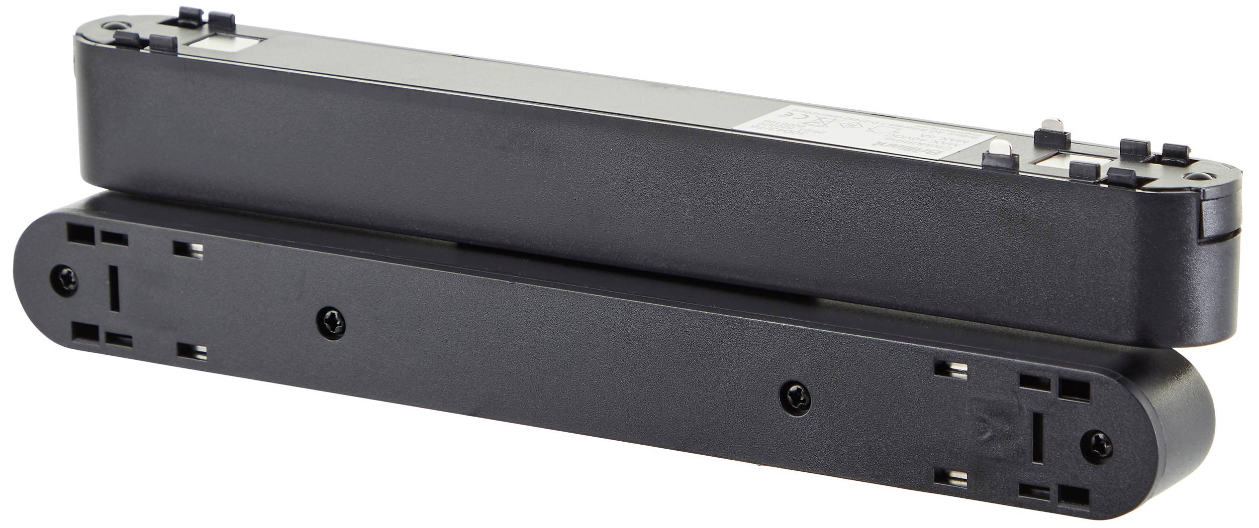 Brilliant Niedervolt-Schienensystem-Komponente Schienenadapter Sand, Schwarz 30043/76 Click&Shine Adapter schwenkbar 22,2cm