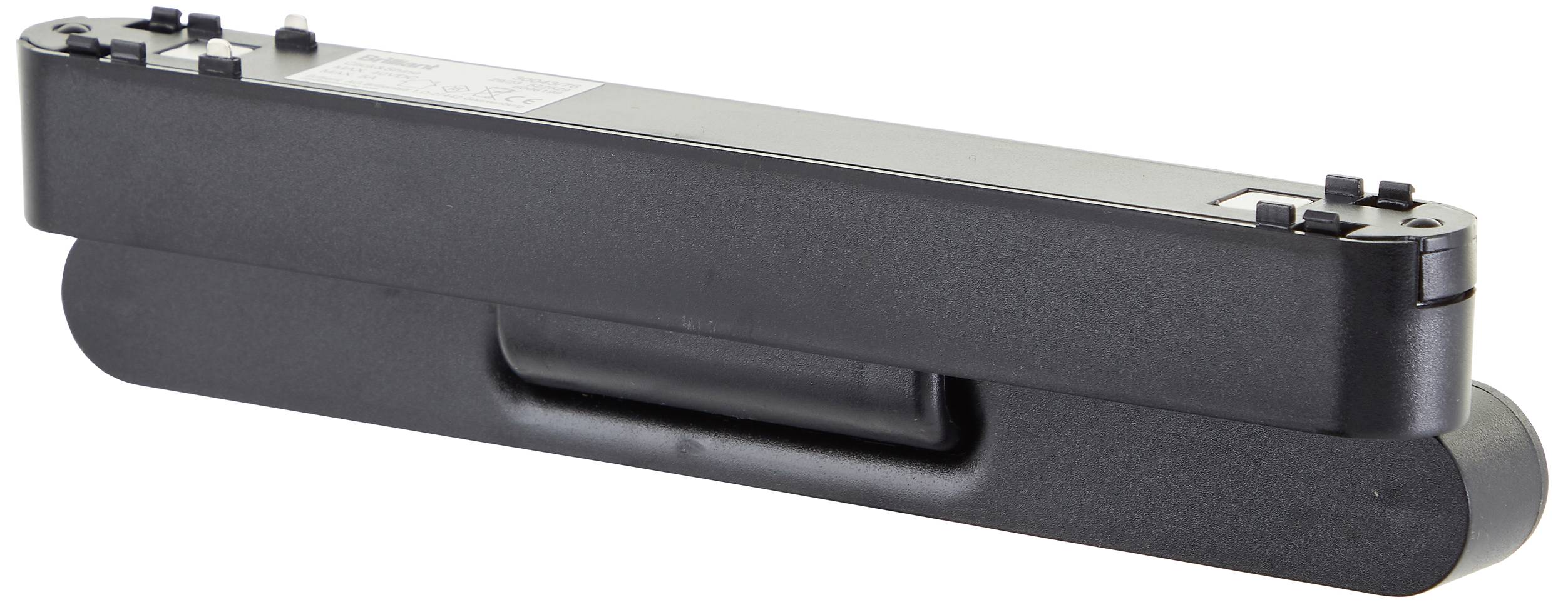 Brilliant Niedervolt-Schienensystem-Komponente Schienenadapter Sand, Schwarz 30043/76 Click&Shine Adapter schwenkbar 22,2cm