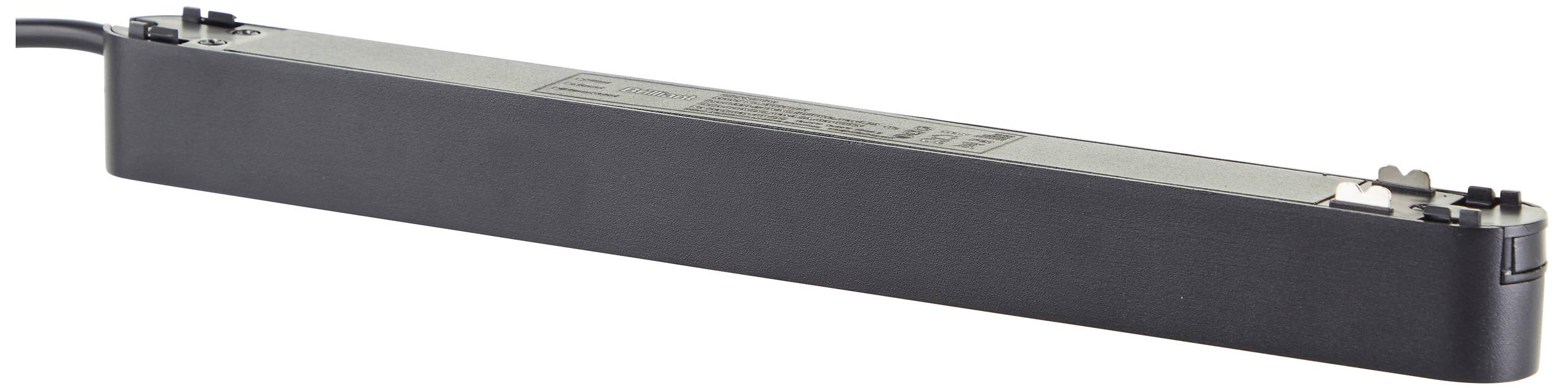 Brilliant Niedervolt-Schienensystem-Komponente Einspeiser Sand, Schwarz 30041/76 Click&Shine Einspeisung